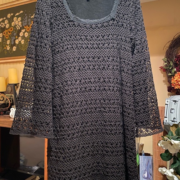 Black crocheted dress - Picture 7 of 7